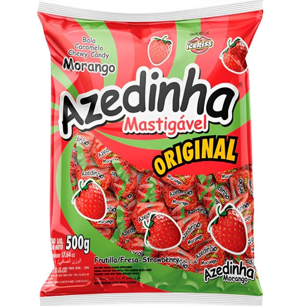 Balas Azedinhas Mastigáveis Morango 500g - Cory