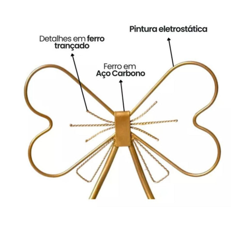 Cadeira Laço infantil de ferro Decoração quarto