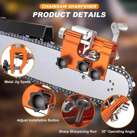 Kit Afiador De Motosserra Para Moto-serras com 5 cabeças