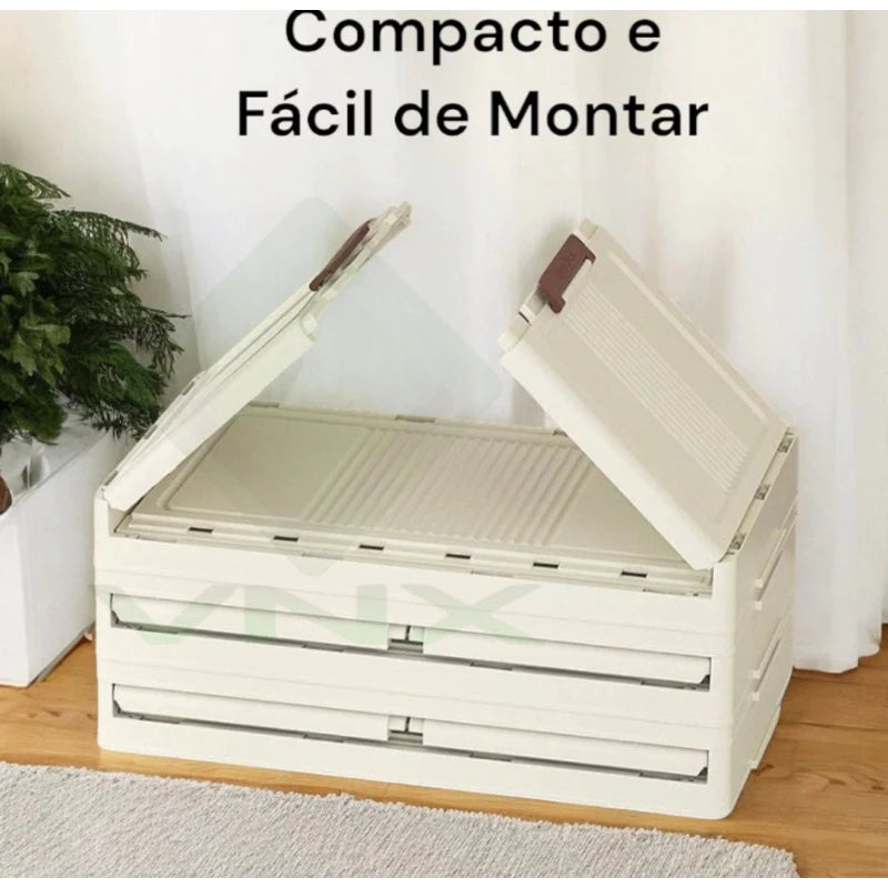 Armário multiuso Caixas De Armazenamento De Plástico com Tampa Organizador Empilhável Do Armário