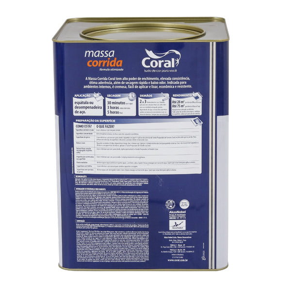 Massa Corrida Complementos Branca 25Kg Coral