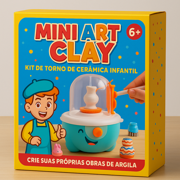 Mini Art Clay™ – Estúdio de Cerâmica Elétrica Infantil para Criatividade Sem Limites