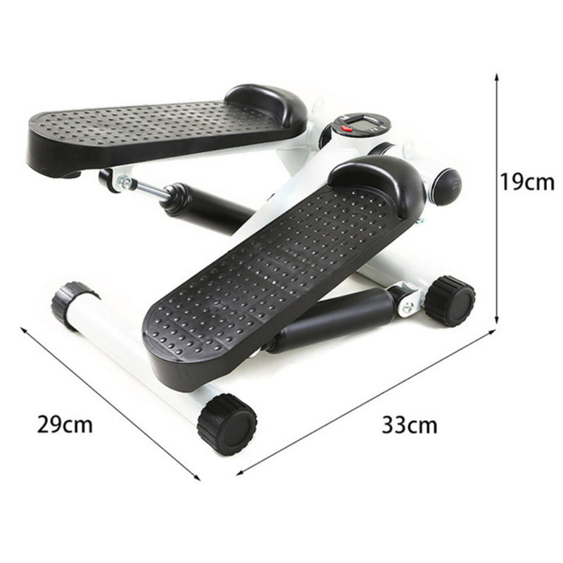 Mini Stepper Step simulador de Caminhada Ginástica com Elástico regulagem intensidade Visor LCD