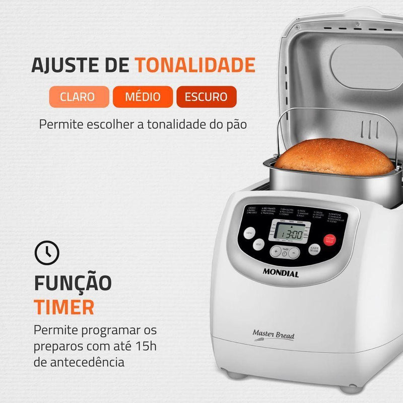 Panificadora Automática Mondial Master Bread 220V