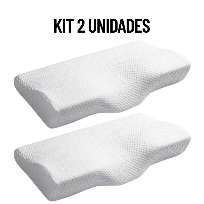 Kit 2 Travesseiro Ortopédico Cervical Sonofix - Conforto e Alinhamento Perfeito